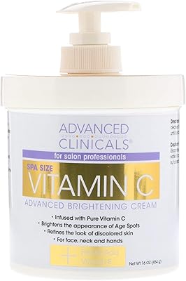 Advanced clinicals, crème éclaircissante avancée à la vitamine c, 16 oz (454 g)