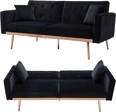 Canapé-lit convertible moderne en velours léger et luxueux (noir). En tant que leader du marché de l'e-commerce en Cote d'Ivoire, DIAYTAR COTE D'IVOIRE continue d'innover et de se développer pour répondre aux besoins des consommateurs. Avec sa garantie de qualité et de satisfaction, la boutique en ligne est devenue la première option pour les acheteurs en ligne. Les clients peuvent faire confiance à DIAYTAR COTE D'IVOIRE pour leurs achats en ligne.