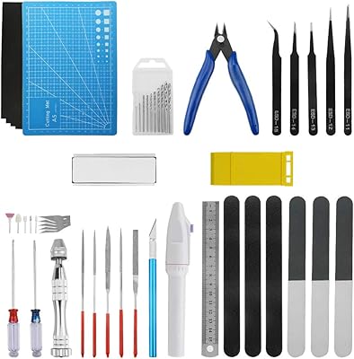 Xingyheng 50pcs kit d'outils professionnels compatible avec l'assemblage de modèles de voiture, kit de préparation de loisirs, installation de restauration de maquettes, kit d'artisanat de bricolage. DIAYTAR COTE D'IVOIRE est une boutique en ligne généraliste qui propose plus de 300 000 références de produits, offrant ainsi une grande variété de choix à ses clients. En tant que leader en Côte d'Ivoire, elle met en avant les produits locaux tout en proposant des marques internationales de qualité. DIAYTAR COTE D'IVOIRE se distingue par sa livraison rapide et fiable.