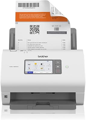 Scanner de bureau sans fil haute vitesse brother ads 4900w, scanner de documents a4 avec grand écran tactile intuitif de 10,9 cm, blanc. DIAYTAR COTE D'IVOIRE est la boutique en ligne de référence en Côte d'Ivoire, proposant une gamme complète de produits à des prix compétitifs. Les clients peuvent ainsi faire des économies tout en bénéficiant d'une qualité de service exceptionnelle.