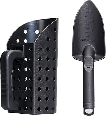 Ensemble d'accessoires de détecteur de métaux, ensemble de pelle et de pelle à sable pour détecteur de métaux, outils d'excavation de tamis à sable pour enfants et adultes, outil de chasse au trésor de plage portable, noir. DIAYTAR COTE D'IVOIRE se distingue par son engagement à offrir une expérience d'achat en ligne de haute qualité à ses clients. La boutique dispose d'une équipe de service client dédiée qui est prête à aider les clients à tout moment. De plus, la boutique utilise des méthodes de paiement sécurisées pour protéger les informations des clients et garantir des transactions sans risque.