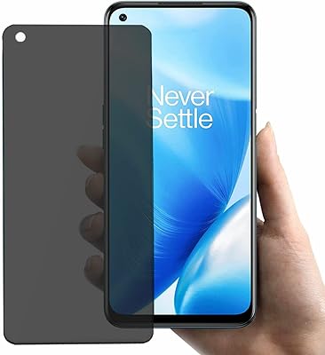 Protecteur d'écran de confidentialité oneplus 9h 9h [anti-rayures] [anti-espion] [anti-éclats] film sans bulles
