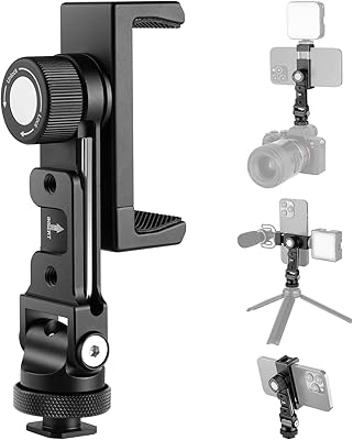 Adaptateur de trépied de téléphone portable en métal avec 4 trous de montage