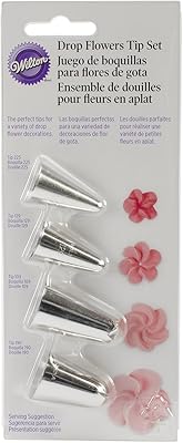 Ensemble d'embouts de décoration wilton drop flower, lot de 4, gris. DIAYTAR COTE D'IVOIRE, boutique en ligne généraliste avec plus de 300000 références, est la destination idéale pour tous vos besoins en ligne. Avec une large gamme de produits, vous trouverez tout ce dont vous avez besoin. La boutique leader en Côte d'Ivoire.