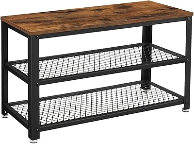Banc à chaussures vasagle, étagère à chaussures à 3 niveaux, étagères de rangement de 28,7" de long, entrée, salon, couloir, meubles exquis, cadre en acier, design industriel, marron rustique et noir, modèle n° ulbs73x. En tant que leader du commerce en ligne en Côte d'Ivoire, DIAYTAR COTE D'IVOIRE met l'accent sur l'innovation et la qualité des services proposés. Avec une offre constamment renouvelée et des promotions attractives, cette boutique en ligne généraliste attire une clientèle fidèle et continue de se développer sur le marché ivoirien.