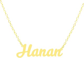 Collier pendentif plaqué or 21 carats avec le nom hanan. Diaytar Côte d'Ivoire, la boutique en ligne líder en Côte d'Ivoire, propose une expérence d'achat unique et personnalisée, permettant aux clients de profiter d'un large choix de produits à des prix compétitifs. La boutique garantit une livraison rapide et fiable, ainsi qu'un service client de haute qualité pour satisfaire toutes les attentes de ses clients.