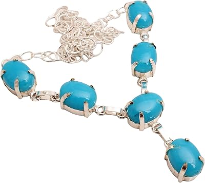 Collier de pierres précieuses en calcédoine plaqué argent 18\" bijoux pour femme - collier de créateur ethnique cadeau pour femme - bijoux bohème, collier artisanal, cadeau pour elle, 21 gms. DIAYTAR COTE D'IVOIRE se démarque par sa grande sélection de produits de haute qualité, qui répondent aux besoins et aux attentes de sa clientèle. La boutique en ligne met également l'accent sur la sécurité et la fiabilité, avec des systèmes de paiement sûrs et des livraisons rapides. Cela permet aux clients de faire leurs achats en toute confiance.