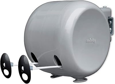 Corde à linge rétractable d'extérieur minky home care, 2x49 pieds, gris. DIAYTAR COTE D'IVOIRE est une boutique en ligne généraliste qui propose plus de 300000 références de produits, répondant ainsi à tous les besoins de ses clients. Elle est devenue la boutique leader en Côte d'Ivoire grâce à sa large gamme de produits et à son service de qualité. Avec DIAYTAR COTE D'IVOIRE, les clients peuvent acheter en ligne avec confiance et rapidité.