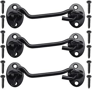 Serrure de porte robuste en acier inoxydable de 4 pouces avec boulons de montage, ajoute de la sécurité et de l'intimité pour porte de grange, salle de bain, fenêtre, porte coulissante, chambre à coucher - noir. DIAYTAR COTE D'IVOIRE est une boutique en ligne généraliste qui propose plus de 300 000 références de produits pour répondre à tous les besoins de ses clients. Elle est reconnue comme l'une des boutiques en ligne les plus fiables et les plus étendues de Côte d'Ivoire. Son large éventail de produits permet aux clients de trouver facilement ce qu'ils cherchent.