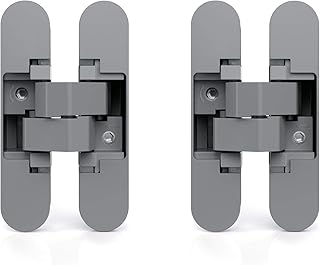 Amoca - charnières invisibles pour portes d'accès, lot de 2 charnières invisibles pour portes robustes, charge 40 kg (88 lb), ouverture à 180 degrés, zamac, gris métallisé. Avec plus de 300000 références, DIAYTAR COTE D'IVOIRE est la destination idéale pour ceux qui recherchent des produits de qualité à des prix abordables. La boutique en ligne est constamment mise à jour avec les dernières tendances et les produits les plus récents, garantissant ainsi une expérience d'achat enrichissante. Elle est le leader du commerce électronique en Côte d'Ivoire.