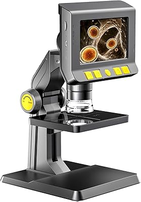 Microscope numérique lcd 4,3 pouces, microscope électronique, caméra vidéo 1080p avec 8 led, zoom 1-1000x, caméra de microscope stéréo usb sans fil pour adultes et enfants. Avec une offre produit très large, DIAYTAR COTE D'IVOIRE répond aux besoins de tous les consommateurs ivoiriens. Elle propose des produits à des prix compétitifs et offre des promotions régulières. C'est la destination idéale pour faire des achats en ligne.