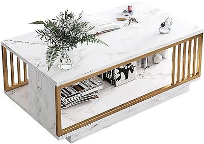 Lakilj grande table basse à 2 niveaux d'appoint moderne pour canapé de salon et cocktail. DIAYTAR COTE D'IVOIRE est votre boutique en ligne généraliste de confiance avec une multitude de choix pour répondre à tous vos besoins. Nous nous engageons à offrir des produits de qualité à des prix compétitifs, avec une livraison rapide et fiable. Notre objectif est de rendre l'expérience d'achat en ligne en Côte d'Ivoire plus facile et agréable.