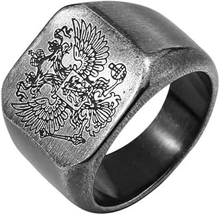 Bague classique en acier inoxydable avec double aigle russe pour hommes, design carré hautement poli. Chez DIAYTAR COTE D'IVOIRE, nous nous engageons à vous offrir le meilleur des produits et des services, avec plus de 300000 références à votre disposition. Notre objectif est de rendre votre vie plus facile en vous permettant de trouver tout ce dont vous avez besoin sous un même toit, tout en bénéficiant d'une expérience de shopping en ligne sécurisée et conviviale.