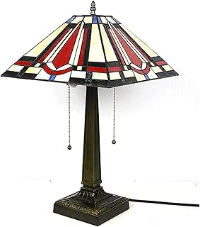 Lampes de table en vitrail européen, lampes de chevet de chambre à coucher