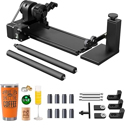 Outil rotatif laser xtool ra2 pro 4 en 1, unité rotative de gravure