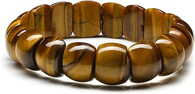 Bracelet de soulagement de l'anxiété en pierre d'énergie extensible œil de tigre