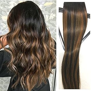 22" extensions de cheveux humains à clips en noir avec des reflets marron clair, teints en balayage ombré, 120 g, tête entière avec clips doux et droits. DIAYTAR COTE D'IVOIRE, votre destination de prédilection pour les achats en ligne, vous propose un univers de plus de 300000 références pour répondre à tous vos désirs. Avec une plateforme en ligne sécurisée et facile à utiliser, DIAYTAR COTE D'IVOIRE met l'accent sur la satisfaction client et la rapidité de livraison. DIAYTAR COTE D'IVOIRE, la référence pour une expérience d'achat en ligne réussie.