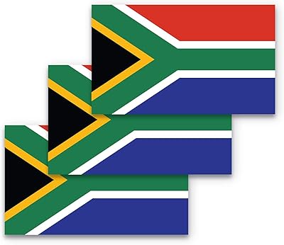Affiche du drapeau de l'afrique du sud 3x5, paquet de 3 en matériau