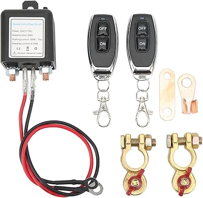 Interrupteur de batterie à distance interrupteur d'arrêt télécommandé double télécommande empêche la décharge. DIAYTAR COTE D'IVOIRE est une boutique en ligne généraliste qui propose plus de 300 000 références de produits. Elle est considérée comme l'une des boutiques leaders en Côte d'Ivoire, offrant une grande variété de choix à ses clients. Elle permet aux consommateurs d'accéder à une large gamme de produits en ligne.