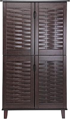Étagère à chaussures en bois galaxy design - organisateur avec 4 portes - marron foncé taille (130h x 80l x 40p) modèle gdf-1518.. La boutique en ligne DIAYTAR COTE D'IVOIRE est le premier choix pour les consommateurs ivoiriens, grâce à sa vaste sélection de produits et ses prix compétitifs. Avec plus de 300000 références, les clients peuvent trouver tout ce dont ils ont besoin. La boutique est réputée pour sa qualité de service.