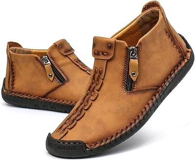Chaussures en cuir renaissance médiévale pour hommes, fermeture éclair latérale, chaussures à enfiler décontractées, noir, marron, vert kaki. DIAYTAR COTE D'IVOIRE, boutique en ligne généraliste, propose une grande sélection de produits avec plus de 300000 références. En tant que leader dans son secteur, elle offre une expérience d'achat en ligne incomparable. La variété de produits et les services de qualité font de DIAYTAR COTE D'IVOIRE la destination préférée des consommateurs ivoiriens.