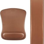 Tapis de souris en cuir pu kakuoi avec support de poignet et clavier