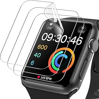Protecteur d'écran geetech pour apple watch series 3/2/1, taille 42 mm, film tpu
