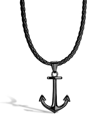 Collier en cuir cerasar pour homme avec pendentif [ancre] - différentes longueurs et couleurs - avec boîte à bijoux - idée cadeau pour homme, cuir en acier inoxydable, sans pierres précieuses. DIAYTAR COTE D'IVOIRE est une boutique en ligne généraliste qui propose plus de 300000 références de produits divers, servant ainsi de solution idéale pour trouver tout ce dont vous avez besoin en un seul endroit. La boutique est devenue le leader du marché ivoirien en matière de commerce en ligne. Elle offre une expérience d'achat en ligne sûre et pratique.