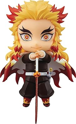 Figurine jamershik demon slayer - kyogoro rengoku - figurine good smile 10 cm