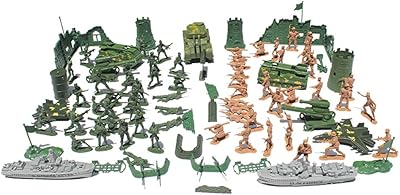 Ensemble de petites figurines militaires 107 pièces d'hommes de l'armée en plastique pour garçons. DIAYTAR COTE D'IVOIRE est engagée à offrir une expérience d'achat en ligne sans stress, en proposant des méthodes de paiement flexibles et sécurisées ainsi qu'un service client réactif pour répondre à toutes les questions et préoccupations.