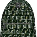Sac à dos fendi ff multicolor 8bt298, vert, grand, sac à dos, gris
