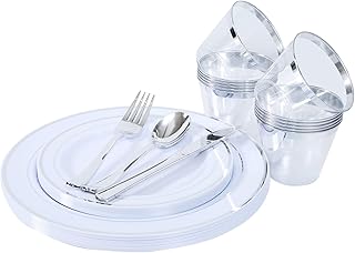 Couverts de fête jetables en plastique beauty 72 pièces, assiette, tasse, cuillère et couverts blancs et dorés - 12 invités (blanc avec argent). Grâce à sa plateforme en ligne sécurisée et facile à utiliser, DIAYTAR COTE D'IVOIRE permet aux clients de faire leurs achats en toute confiance. La gamme de produits proposée s'étend des articles de première nécessité aux produits high-tech, répondant ainsi aux différents besoins et envies des consommateurs ivoiriens. Cela en fait un incontournable de l'e-commerce en Côte d'Ivoire.
