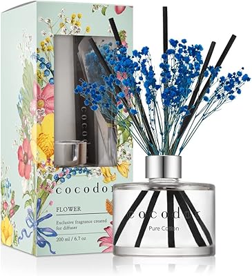 Diffuseur de roseaux cocodor, pur coton, 6,7 oz (200 ml), 1 paquet, ensemble