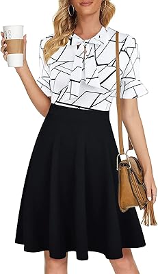 Robes d'affaires semi-formelles pour femmes avec nœud et cravate et coupe large. DIAYTAR COTE D'IVOIRE est la destination idéale pour faire vos achats en ligne en Côte d'Ivoire, avec une sélection incroyable de produits à des prix compétitifs. La boutique en ligne propose des articles allant de l'électronique aux vêtements en passant par les produits alimentaires. 