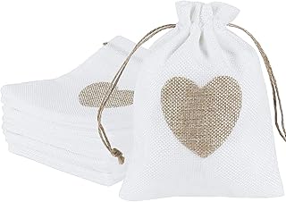 Sacs à bonbons, sacs cadeaux, 20 sacs à cordon en toile de jute