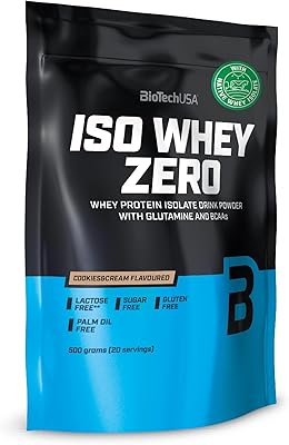 Biotech usa iso whey zero cookies et supplément de protéines en crème 500