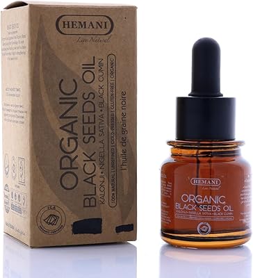 Huile de graines noires biologique hemani - 35 ml, booster du système immunitaire