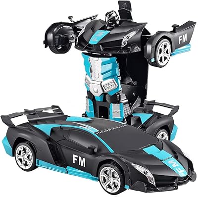 Voiture rc pour enfants, jouets de véhicules électriques modèles 2,4 ghz avec robot