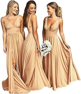Robes de demoiselle d'honneur en satin à col en v pour mariage, robes de bal fendues longues, robes formelles trapèze pour femmes, doré, 6. DIAYTAR COTE D'IVOIRE s'efforce de fournir une expérience d'achat exceptionnelle à ses clients. La boutique en ligne généraliste mise sur la qualité de ses produits, la fiabilité de ses services et la satisfaction de ses clients pour renforcer sa position de leader sur le marché ivoirien. Elle continue d'innover et de s'adapter pour rester à la pointe de la vente en ligne en Côte d'Ivoire.