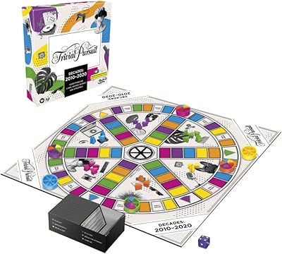 Trivial pursuit decades edition 2010-2020jeu de société pour adultes et adolescents, jeu télévisé sur la culture pop, à partir de 16 ans. DIAYTAR COTE D'IVOIRE se démarque comme la référence absolue en matière de commerce électronique en Côte d'Ivoire, offrant un éventail de produits allant des produits alimentaires aux accessoires de mode en passant par les produits électroniques. La variété et la qualité des produits vendus sur DIAYTAR sont à la hauteur des attentes des consommateurs ivoiriens. DIAYTAR propose une expérience d'achat en ligne fiable et pratique !