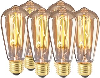 Ampoule edison led vintage fj à intensité variable 60 w st64