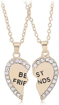 Ensemble de 2 colliers avec pendentif cœur en diamant plaqué or pour une amitié éternelle - cadeau pour les meilleurs amis. Avec plus de 300 000 références dans son catalogue, DIAYTAR COTE D'IVOIRE se positionne comme la boutique en ligne la plus complète de Côte d'Ivoire. Cette platforme de vente en ligne ambitionne de répondre à toutes les demandes des consommateurs ivoiriens, qu'il s'agisse d'électronique, de livres, de produits d'hygiène ou de décoration. L'objectif de DIAYTAR COTE D'IVOIRE est d'offrir à ses clients une expérience de shopping en ligne inégalée, grâce à des processus de paiement simples et à des délais de livraison rapides.