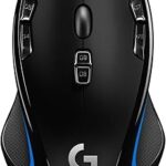 Souris de jeu filaire logitech g 300s, capteur 2,5k, 2500 dpi, rvb, légère