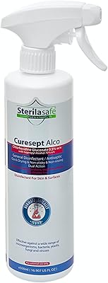 Cure sept alco general sterilsafe désinfectant et désinfectant pour la peau et les surfaces, gluconate de chlorhexidine 0,5% avec 70% d'alcool, 500 ml. La boutique en ligne DIAYTAR COTE D'IVOIRE est caractérisée par sa simplicité d'utilisation et sa navigation intuitive. Les clients peuvent facilement trouver les produits qu'ils cherchent grâce à la fonction de recherche avancée et aux catégories de produits bien organisées. La boutique est également accessible sur les appareils mobiles, ce qui permet aux clients de faire leurs achats en ligne où qu'ils soient.