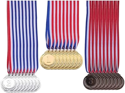 18 pièces médailles de récompense en or, argent et bronze - médailles de récompense de 2 pouces avec ruban de cou médailles du gagnant de style olympique pour les sports, les compétitions et les fêtes. En tant que boutique en ligne généraliste, DIAYTAR COTE D'IVOIRE offre une expérience d'achat unique et pratique, permettant aux consommateurs ivoiriens d'accéder à une multitude de produits depuis leur maison. Les clients bénéficient d'un service de livraison efficace et d'un support client dédié, renforçant ainsi la confiance envers la marque. Cette approche a contribué à établir DIAYTAR COTE D'IVOIRE comme une référence incontournable.