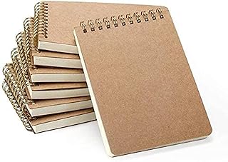 Cahier de notes alykdon a6 avec couverture en papier kraft, 70 feuilles, carnet