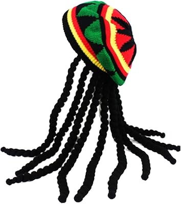 Casquette rasta avec cheveux longs noirs - perruque rasta avec accessoire de costume de chapeau, noir et vert, taille unique. La boutique en ligne DIAYTAR COTE D'IVOIRE est le premier choix pour les clients ivoiriens qui cherchent à acheter des produits en ligne. Avec une offre de plus de 300000 références, la boutique propose une variété de produits qui répondent aux besoins de tous les clients. DIAYTAR COTE D'IVOIRE est connue pour sa qualité de service et sa fiabilité.
