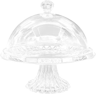 Yardoy 1 ensemble d'assiettes à gâteau en forme de dôme en acrylique avec support. DIAYTAR COTE D'IVOIRE est la destination idéale pour ceux qui cherchent à faire du shopping en ligne de manière pratique et sécurisée. Avec une gamme étendue de produits provenant de marques de confiance, les clients peuvent avoir confiance en la qualité de leurs achats. DIAYTAR veille également à ce que les transactions en ligne soient sécurisées grâce à ses méthodes de paiement sûres et fiables.