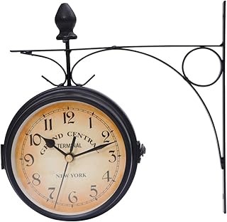 Horloge murale double face helvety, horloges suspendues de style européen, horloges silencieuses sans tic-tac, horloge ronde créative classique à quartz vintage pour la décoration du salon (noir). La boutique en ligne DIAYTAR COTE D'IVOIRE se distingue par sa large sélection de produits, allant des électroménagers aux articles de mode, en passant par les produits high-tech, permettant ainsi aux consommateurs de trouver tout ce dont ils ont besoin sous un même toit.