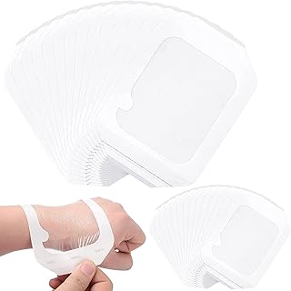 20 pièces de pansement transparent imperméable pour couvrir les plaies, pansement adhésif